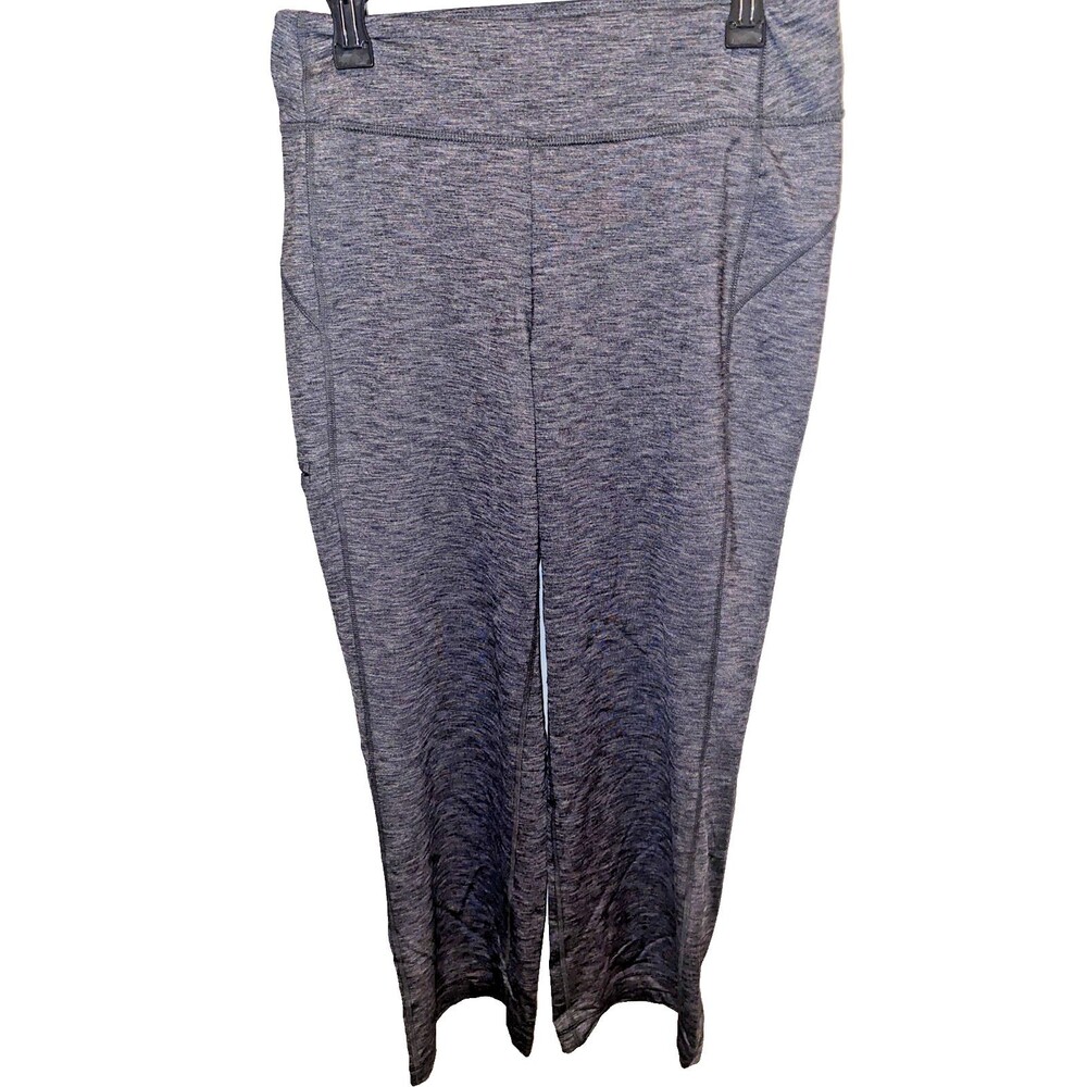 Duluth Trading Women's Classic Leggings Size Small x 29 Silver Heathered Striped